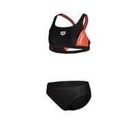 Arena Girls G Thrice Jr R Two Pieces, Black-Calypso Coral-White, 62 EU