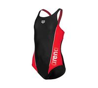Arena Girls G Thrice Jr Pro Back R One Piece Swimsuit, Black-anguria-White, 8-9 Years EU