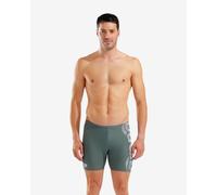 Arena Feel Graphic Swim Mid Jammer grey green swimsuit - 90