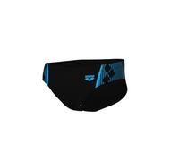 ARENA Feel Men's Graphic Swim Briefs Black-Turquoise
