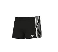Arena Men's Swim Short Graphic Trunks, Black-White, 32