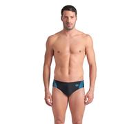 Arena Mens Openings Swim Briefs, Black-Turquoise, 36 EU