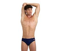 Arena Mens Overlap Swim Briefs, Navy-Fluo Red Multi, 32 EU