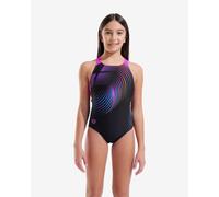 Arena Feel Pinwheel swimsuit black pink girls - 4-5