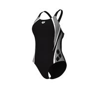 Arena Feel Women's Graphic Swim Pro Back Swimsuit Black-White