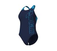 ARENA Feel Women's Scratchy V Back Swimsuit Navy-Turquoise