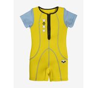 Arena Friends AWT Wetsuit Yellow Grey White Kids - 3-4
