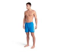 Arena Fundamentals Logo Boxer R Blue Lake-soft Green size S | Swimming Trunks Outlet | Men | Blue S