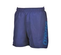 Arena Boys' Fundamentals Logo Beach Boxer Navy-Turquoise