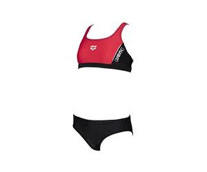 Arena Girl's G Thrice JR Two Pieces Two Piece Swimsuit, Black-Anguria-White, 140