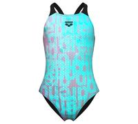 Arena - Girl's Multi Colours Swimsuit V Back - Swimsuit size 22, turquoise