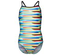 Arena - Girl's Racing Stripe Swimsuit Lightdrop Back - Swimsuit size 22, multi