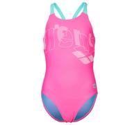 Arena Womens Girl's Tales Swimsuit V Back One Piece, Shocking Pink-Water, 24 UK