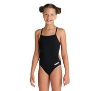 Arena Girls Team Challenge Solid Swimsuit - Black/White - Age 14-15