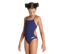 Arena Girls Team Challenge Solid Swimsuit - Navy/White - Age 10-11