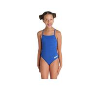 Arena Girl's Team Swimsuit Challenge Solid Swimming Costume Blue BNWT