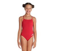 Arena Girl's Team Swimsuit Challenge Solid Swimming Costume Red BNWT