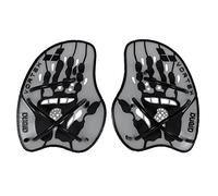Arena Vortex Evolution Hand Paddles Silver Black - L