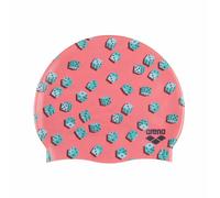 Arena HD Dices Swimming Cap - Silicone Swim Hat - Pink Multi