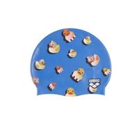 Arena HD Unisex Elastic Silicone Swim Bathing Cap for Adults Training Water Sports Fitness Swimming Gear Accessories Chlorine Protection Pool Hat for Hair, Ducks, One Size