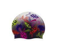 Arena HD Unisex Elastic Silicone Swim Cap for Adults, Training Water Sports Fitness Swimming Gear, Chlorine Protection Pool Hat for Frequent Use, Sea Turtles, One Size