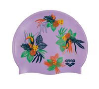 Arena Junior Silicone Unisex Print Swim Cap for Boys and Girls Comfortable Durable Kids Pool Bathing Cap One Size Toucans