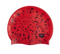 Arena Junior Silicone Unisex Print Swim Cap for Boys and Girls Comfortable Durable Kids Pool Bathing Cap One Size Dots