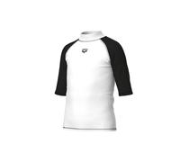 ARENA Kids' Graphic UV Protection Short-Sleeve Shirt White-Black