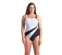 Arena Womens Liliana Back One Piece Swimsuit, Black-white, 38 EU