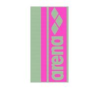 ARENA LOGOTYPE JACQUARD TOWEL LIGHT GREEN-SHOCKING PINK