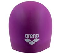Arena Unisex Long Hair Silicone Swim Cap Comfortable Extra Soft High Elasticity Bathing Cap for Women and Men Everyday Use and Training, Very Fuchsia/White