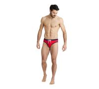 Arena M Fundamentals Borders Brief Red-navy size 90 | Swimming Trunks Outlet | Men | Red 90