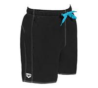 arena Men Fundamentals Solid Boxer Beach Short - Black/White, X-Large