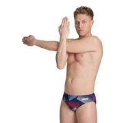 Arena Men Performance Halftone Swim Briefs Athletic Swimwear Professional Swimsuit