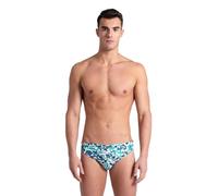 Arena Mens Swim Allover Brief, Water White Multi, 36 EU