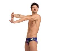 ARENA Men’s Allover Beach Swim Briefs Navy Multi