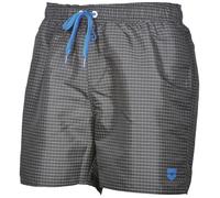 ARENA Men Yarn Dyed Boxer Beach Short - Black/White, X-Large
