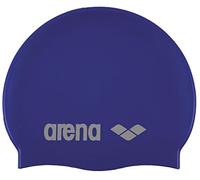 Arena Mens Classic Silicone Swimming Cap, Skyblue/White