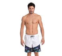 Arena Men's Fun Planet Bermuda Panel White-black-multi size S | Swimming Trunks Outlet | Men | White S