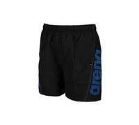Arena Men's Fundamentals Logo Beach Short, Black/Pix Blue, L UK