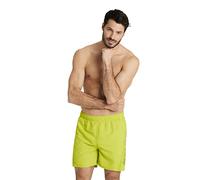 arena Men's Fundamentals Logo Boxer Beach Short, Soft Green-Navy, M UK