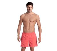Arena Mens Fundamentals Logo Boxer Beach Short, Calypso Coral-Blue Cosmo, XL EU