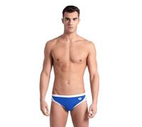 ARENA Men's Icons Solid Swim Briefs Professional Training Swimsuit Sports Trunk, Royal/White, 28