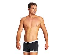 Arena mens M FUNDAMENTALS BORDERS SHORT Swim trunks, Black-White, 6