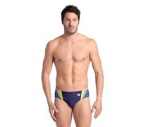 Arena Mens M Threefold Brief, Navy-Grey Blue-Soft Green, 38 EU
