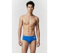 Arena Men's One 12cm Swim Briefs Big Log Blue River Fluo Ora size 55 | Swimming Trunks Outlet | Men | Blue 55