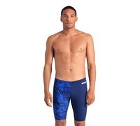 Arena Men's Performance Crackle Swim Jammer Athletic Swimwear Professional Swimsuit Trunks, Navy/Team Navy, 22