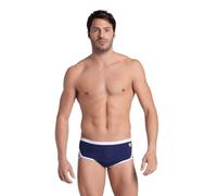 ARENA Men's Performance Icons Solid Low-Waist Shorts Swim Briefs, Navy Blue/White, 32