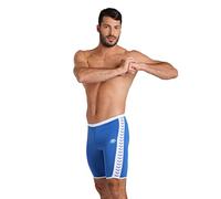 Arena Men's Performance Icons Solid Swim Jammer Trunks, Royal/White Logo, 30