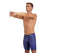 Arena Men's Performance Kikko Pro Swim Jammer Trunks, Navy/Navy Multi, 22